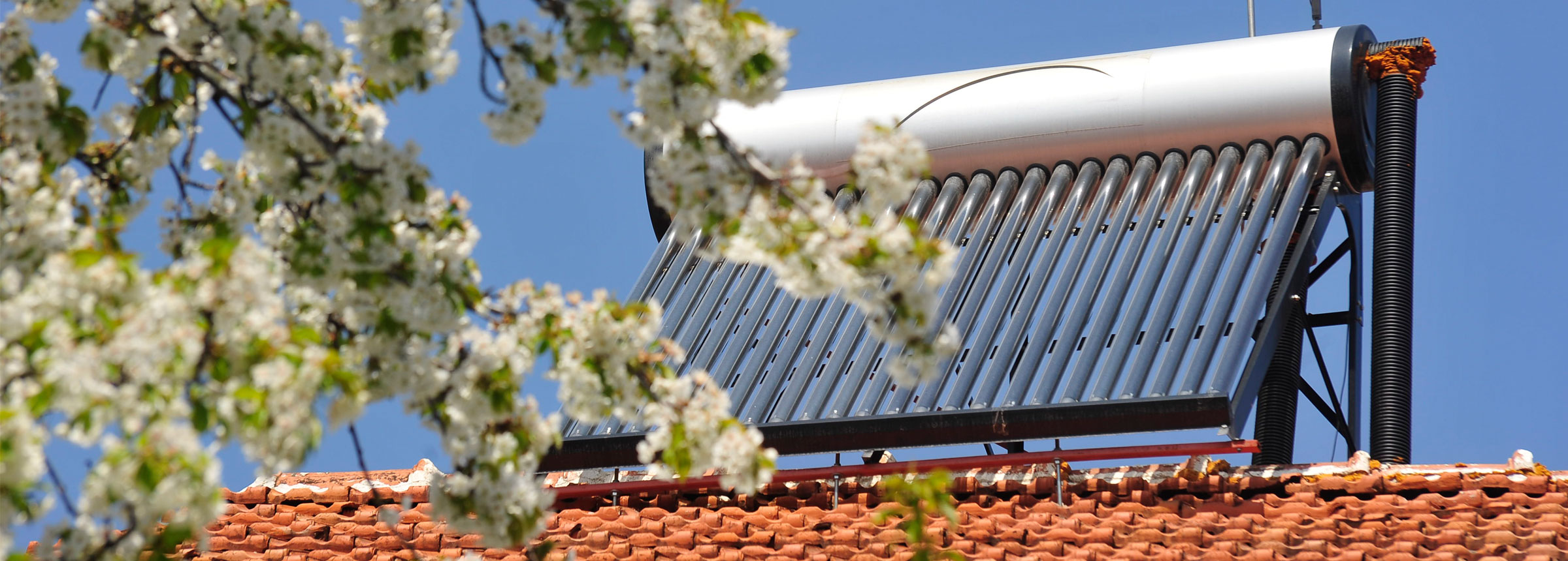 Solar panel atop Macedonian house