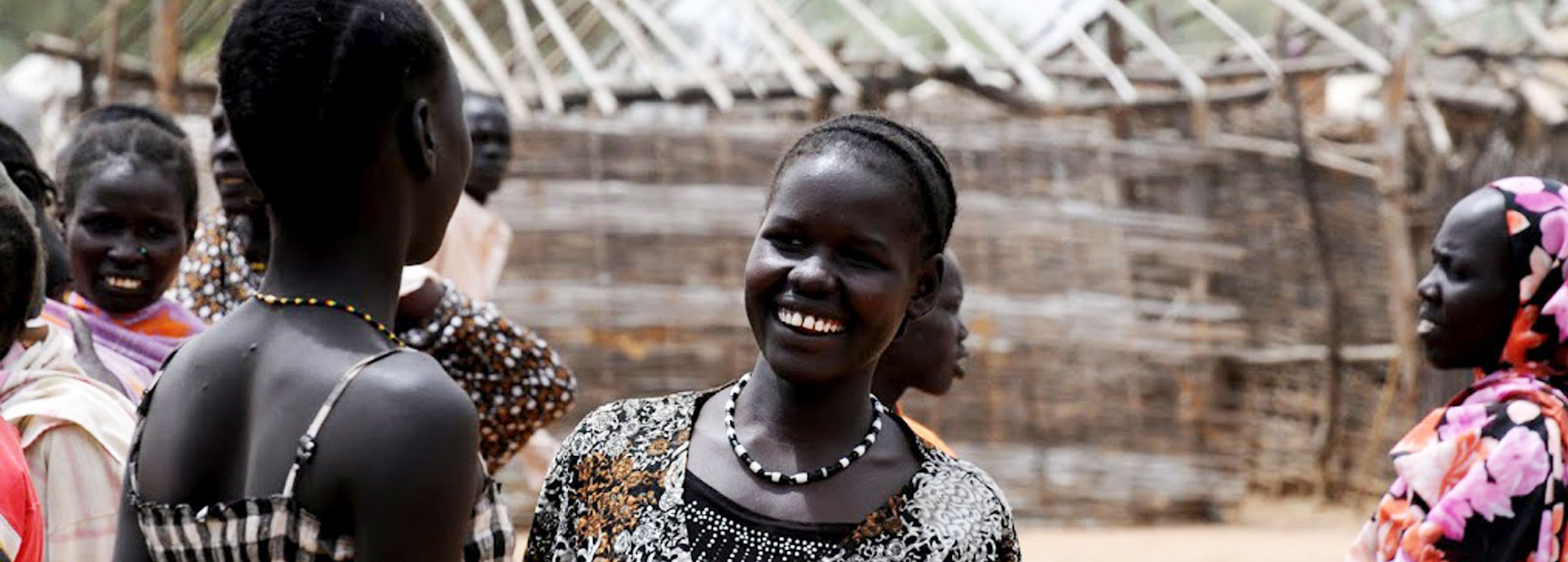 South Sudanese girl smiling
